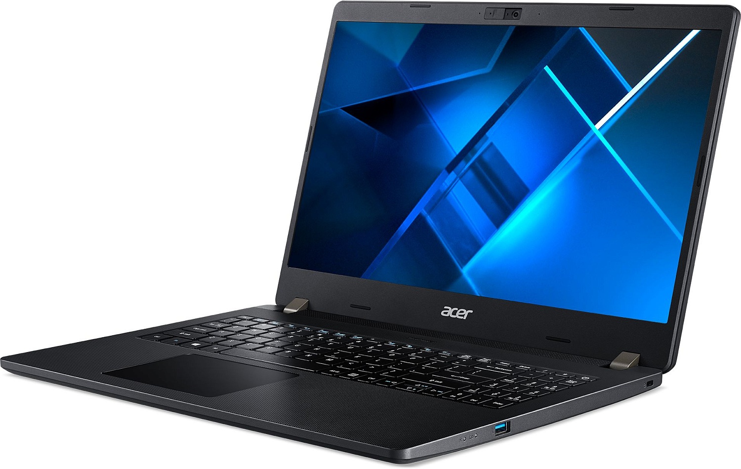 Ноутбук Acer TravelMate P2 TMP215-53-391C Core i3 1115G4 8Gb SSD256Gb Intel UHD Graphics 15.6" IPS FHD (1920x1080)/ENGKBD noOS black WiFi BT Cam (NX.VPVEP.00K)