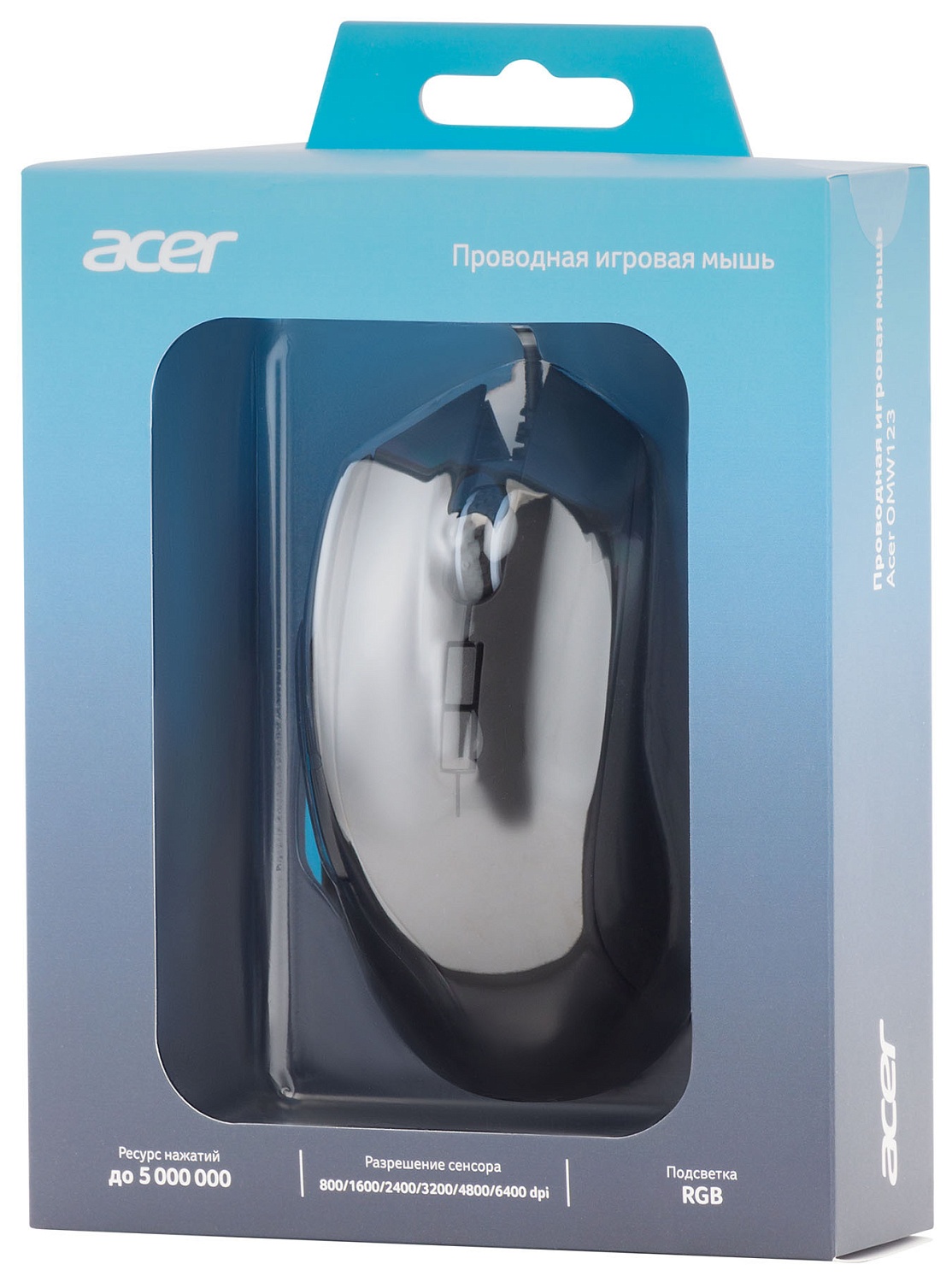 Мышь Acer OMW123 черный оптическая (6400dpi) USB (6but) Мышь Acer OMW123 черный оптическая (6400dpi) USB (6but)