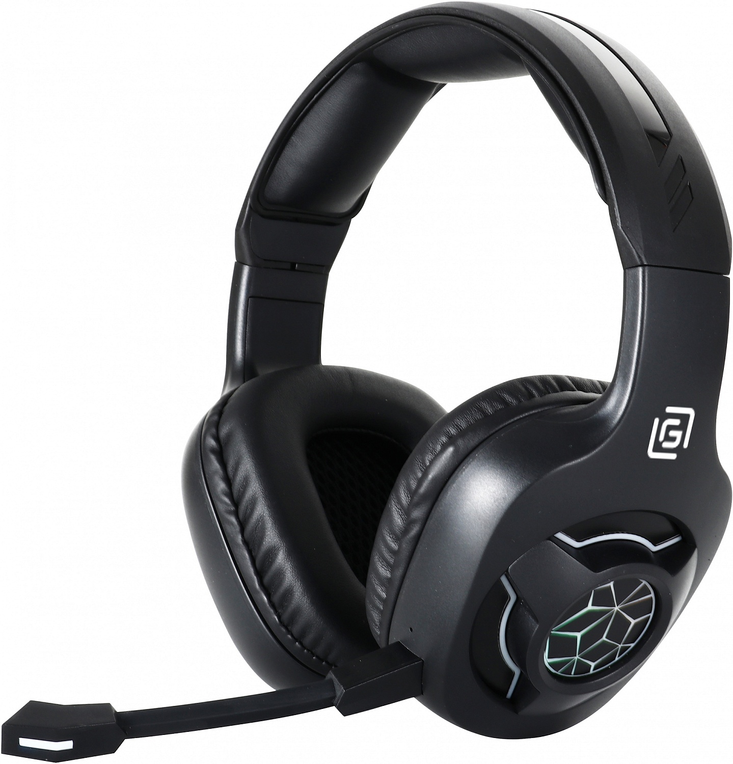 Наушники с микрофоном Оклик HS-L575G черный 1.5м мониторные BT оголовье (1895253)