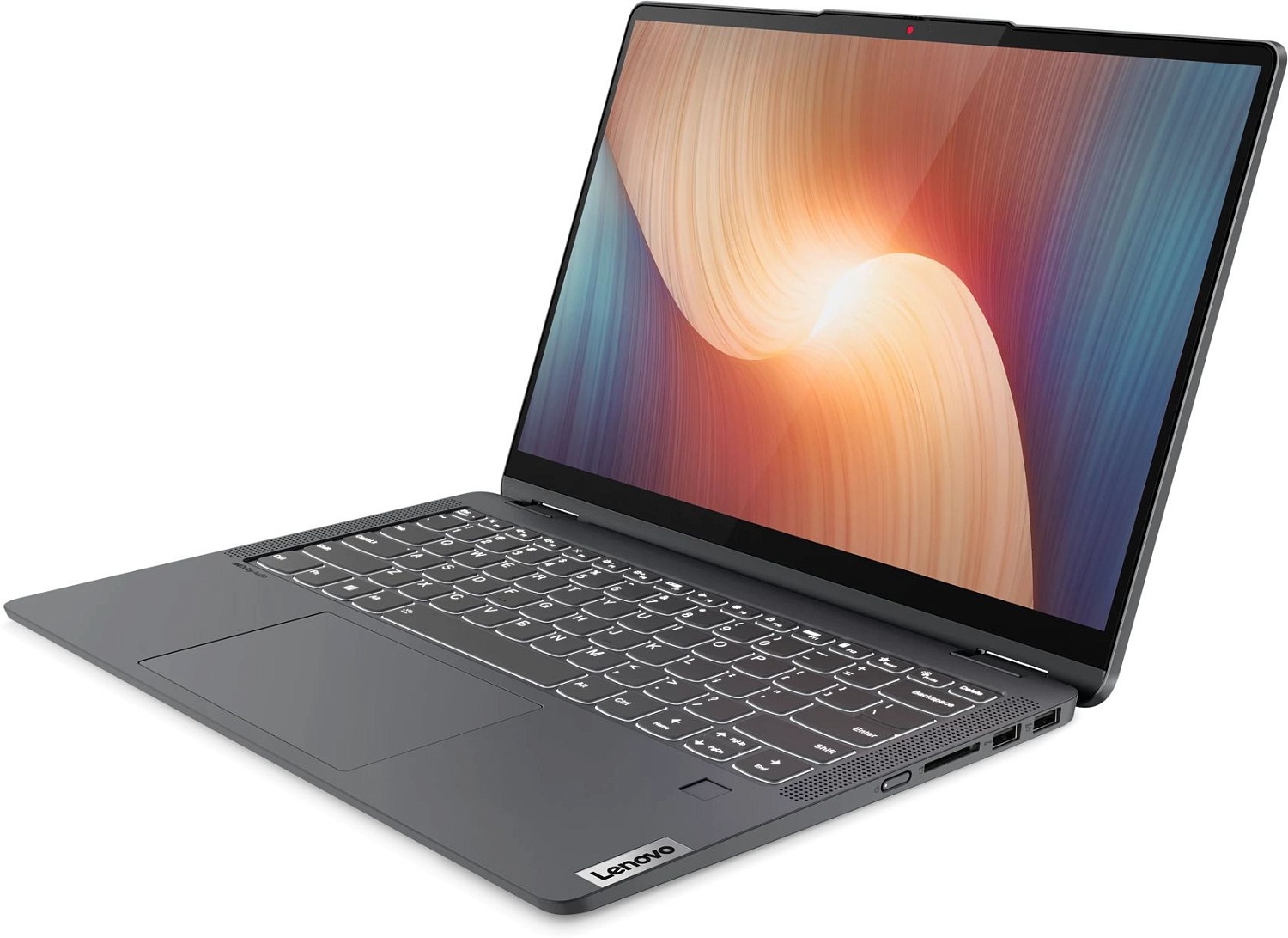 Ноутбук Lenovo IdeaPad Flex 5 14ALC7 Ryzen 5 5500U 16Gb SSD512Gb AMD Radeon 14" IPS Touch 2.2K (2240x1400) Windows 11 Home grey WiFi BT Cam (82R9006ARU)