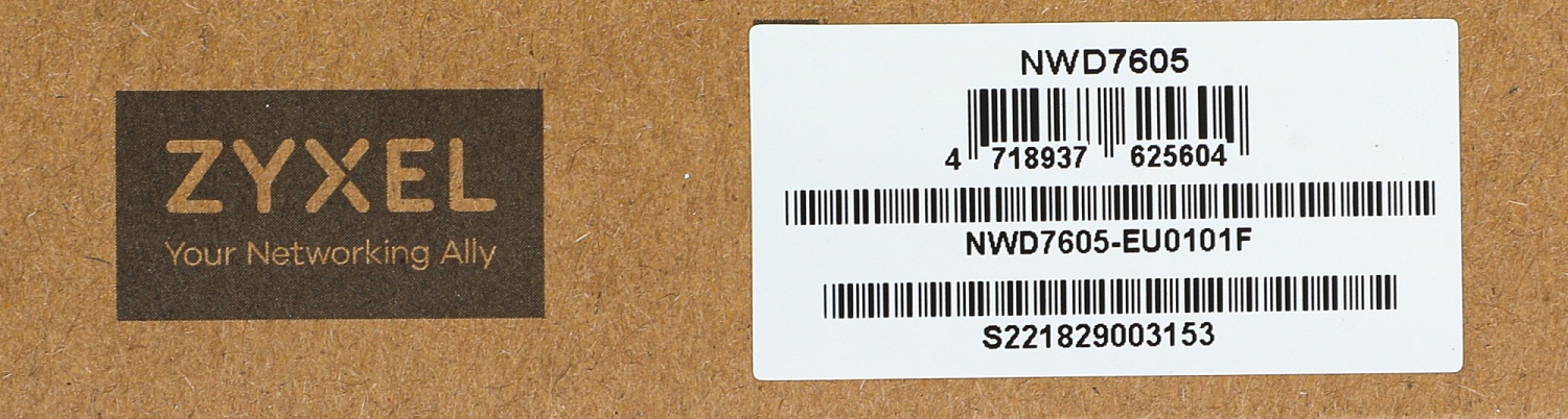 Сетевой адаптер WiFi Zyxel NWD7605-EU0101F AX1800 USB 3.0 (ант.внутр.) 2ант.