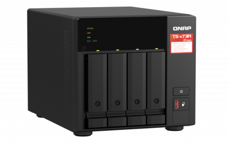 Сетевое хранилище NAS Qnap TS-473A-8G 4-bay настольный Ryzen V1500B