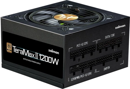 Блок питания Zalman ATX 1200W ZM1200-TMXII 80+ gold 24pin APFC 120mm fan 12xSATA Cab Manag RTL