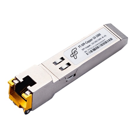 FT-SFP-Copper-10-1000 Трансивер 1G, SFP, RJ45/CU, 100m, Сделано в России (Реестр Минпромторга), (прошивка Juniper) OEM (аналог ABCU-5730RZ)