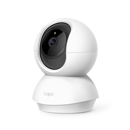 TP-Link TC70, Домашняя поворотная Wi-Fi камера, 1080p, Wi-Fi 2,4 ГГц, вращение по горизонтали на 360°,microSD (до 128 ГБ), ночное видение (до 9 м)