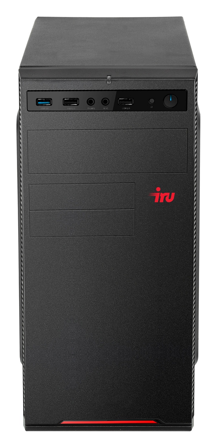 ПК IRU Home 320A3 MT Ryzen 3 3100 (3.6) 8Gb SSD240Gb GTX1650 4Gb Windows 10 Home Single Language 64 GbitEth 400W черный (1586766)