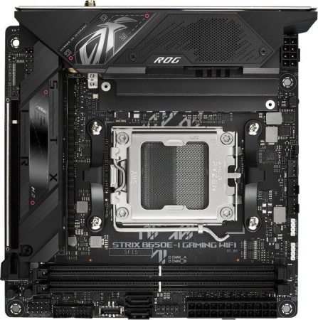 Материнская плата ASUS ROG STRIX B650E-I GAMING WIFII, Socket AM5, B650, 2*DDR5, HDMI, 2xSATA3 + RAID, M2, Audio, Gb LAN, USB 3.2, USB 2.0, mITX; 90MB1BI0-M0EAY0