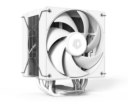 Кулер для процессора ID-COOLING FROZN A410 DW LGA1851/1700/1200/115X/AM5/AM4 (10шт/кор, TDP 230W, PWM, 4 тепл.трубки прямого контакта, DUAL FAN 120mm, белый) RET