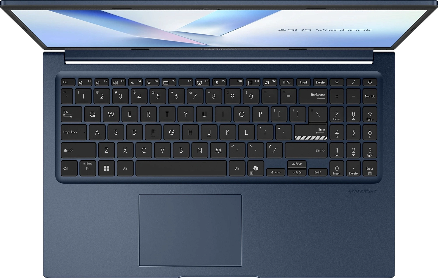 Ноутбук Asus Vivobook 15 X1504MA-BQ601 Core 3 310 8Gb SSD256Gb Intel Graphics 15.6" IPS FHD (1920x1080) без ОС blue WiFi BT Cam (90NB17I1-M01140)
