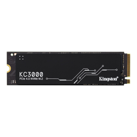 Твердотельный накопитель Kingston SSD 512GB KC3000 M.2 2280 PCIe 4.0 x4 NVMe R7000/W3900MB/s 3D TLC MTBF 2M 400TBW Retail 1 year (существенное повреждение коробки)