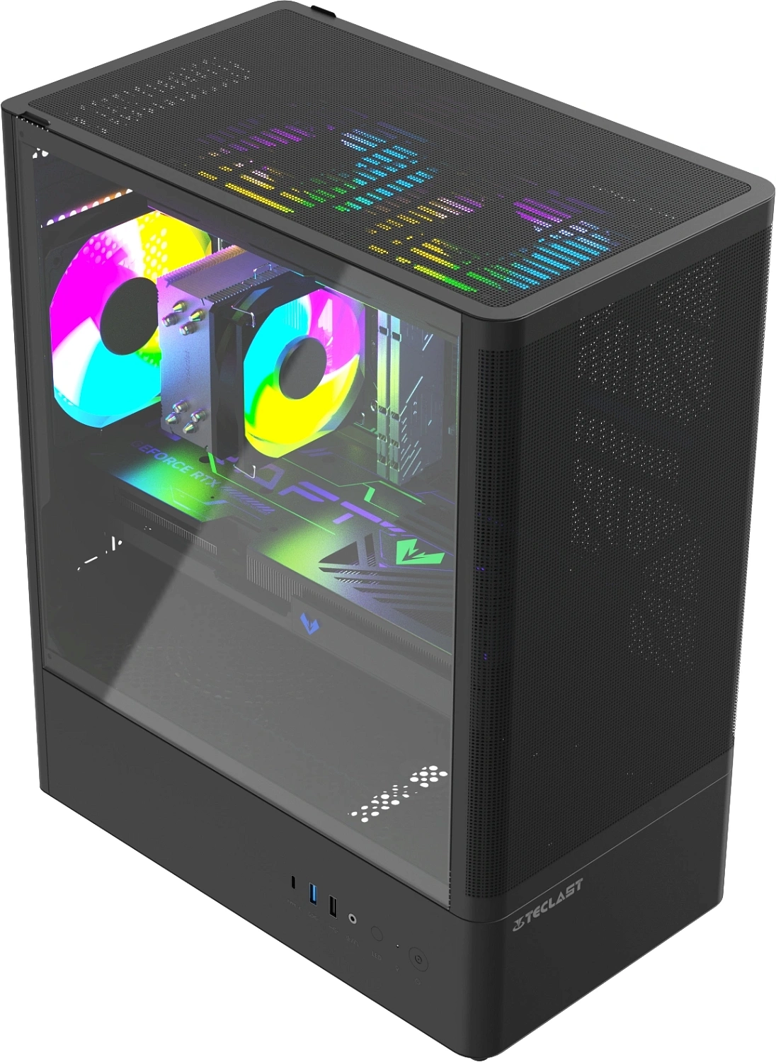 ПК Teclast G03 i5 14400F (2.5) 32Gb SSD1Tb RTX5070 12Gb Windows 11 Pro GbitEth 750W черный (G03 14400F32G1T5070BKRU)