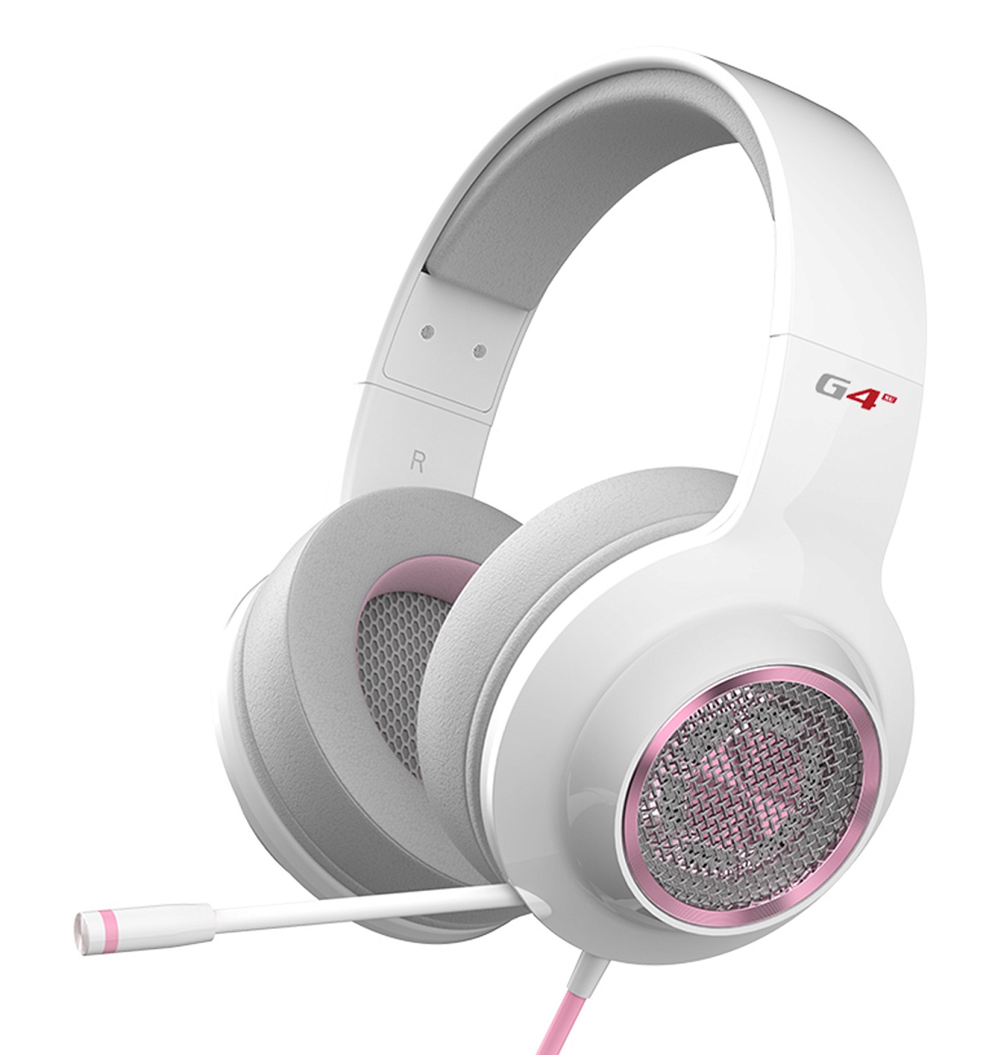 Наушники с микрофоном Edifier G4 SE белый 1.3м накладные оголовье