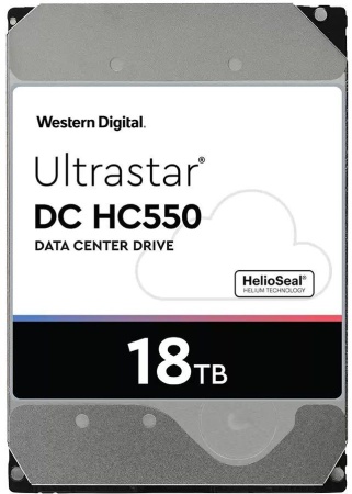 Жесткий диск Western Digital Ultrastar DC HС550 HDD 3.5" SATA 18Тb, 7200rpm, 512MB buffer, 512e  (WUH721818ALE6L4 ), 1 year