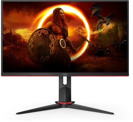 Монитор AOC 27" Q27G2U черный/красный VA LED 1ms 16:9 HDMI матовая HAS Piv 250cd 178гр/178гр 2560x1440 144Hz FreeSync Premium DP 2K USB 5.2кг