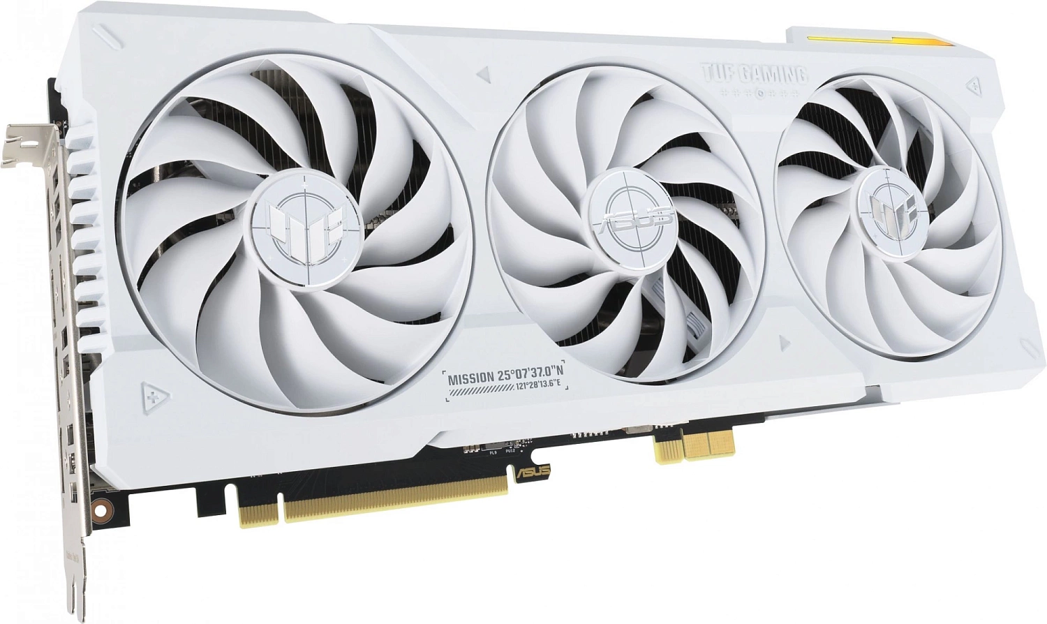 Видеокарта Asus PCI-E 4.0 TUF-RTX4070TIS-16G-BTF-WHITE NVIDIA GeForce RTX 4070TI Super 16Gb 256bit GDDR6X 2610/21000 HDMIx2 DPx3 HDCP Ret