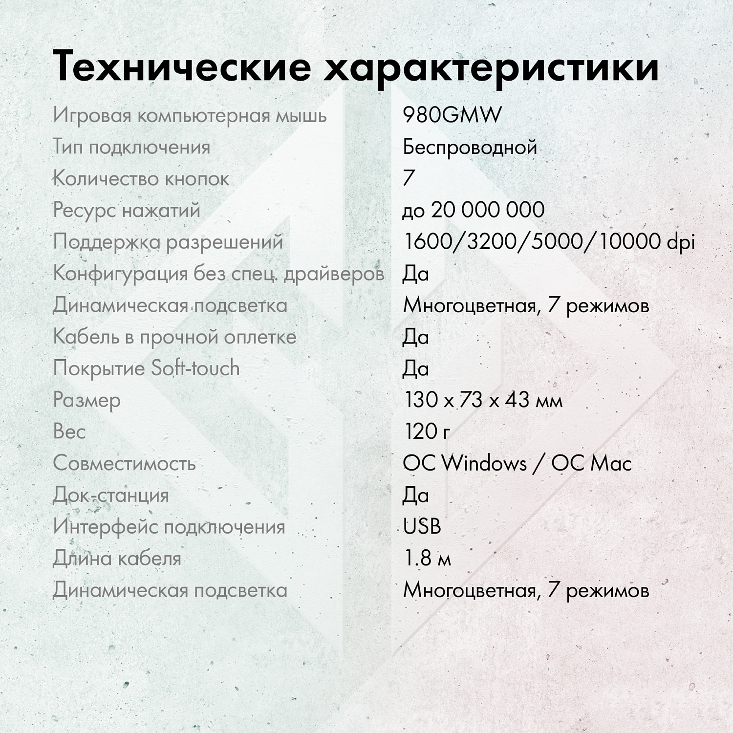 Мышь GMNG 980GMW черный оптическая (10000dpi) беспроводная USB для ноутбука (7but) Мышь GMNG 980GMW черный оптическая (10000dpi) беспроводная USB для ноутбука (7but)