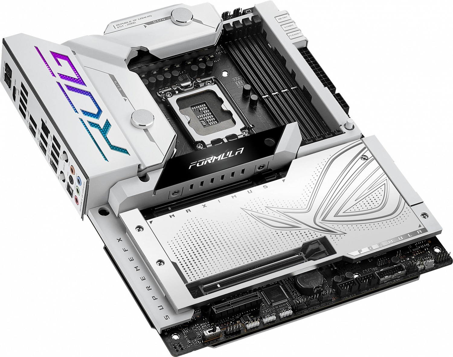 Материнская плата ASUS ROG MAXIMUS Z790 FORMULA, LGA1700, Z790, 4*DDR5, HDMI, 6xSATA3 + RAID, M2, Audio, Gb LAN, USB 3.2, USB 2.0, ATX; 90MB1FS0-M0EAY0