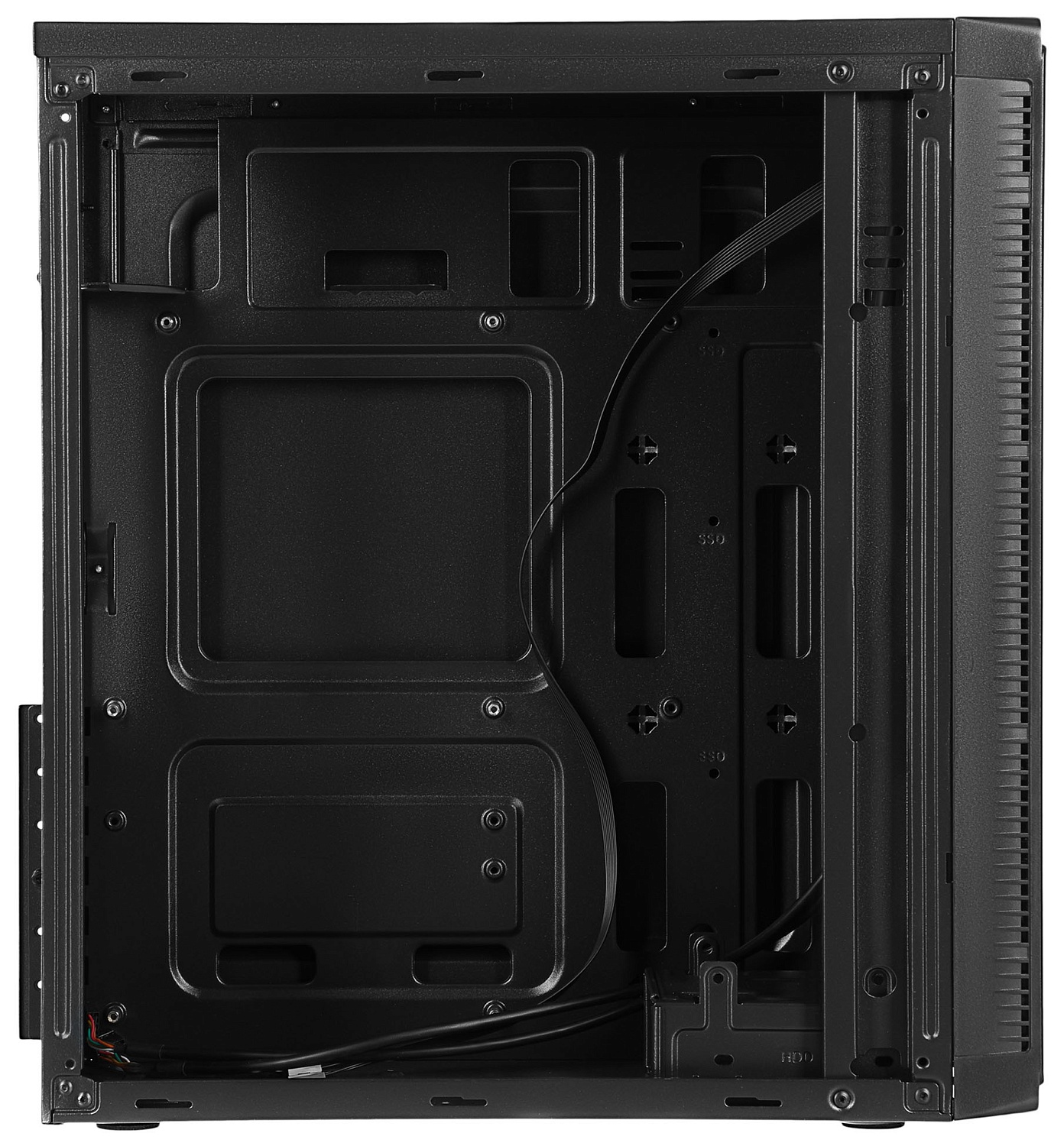 Корпус Digma DC-ATX100-U2 черный без БП ATX 1x80mm 2x120mm 2xUSB2.0 audio