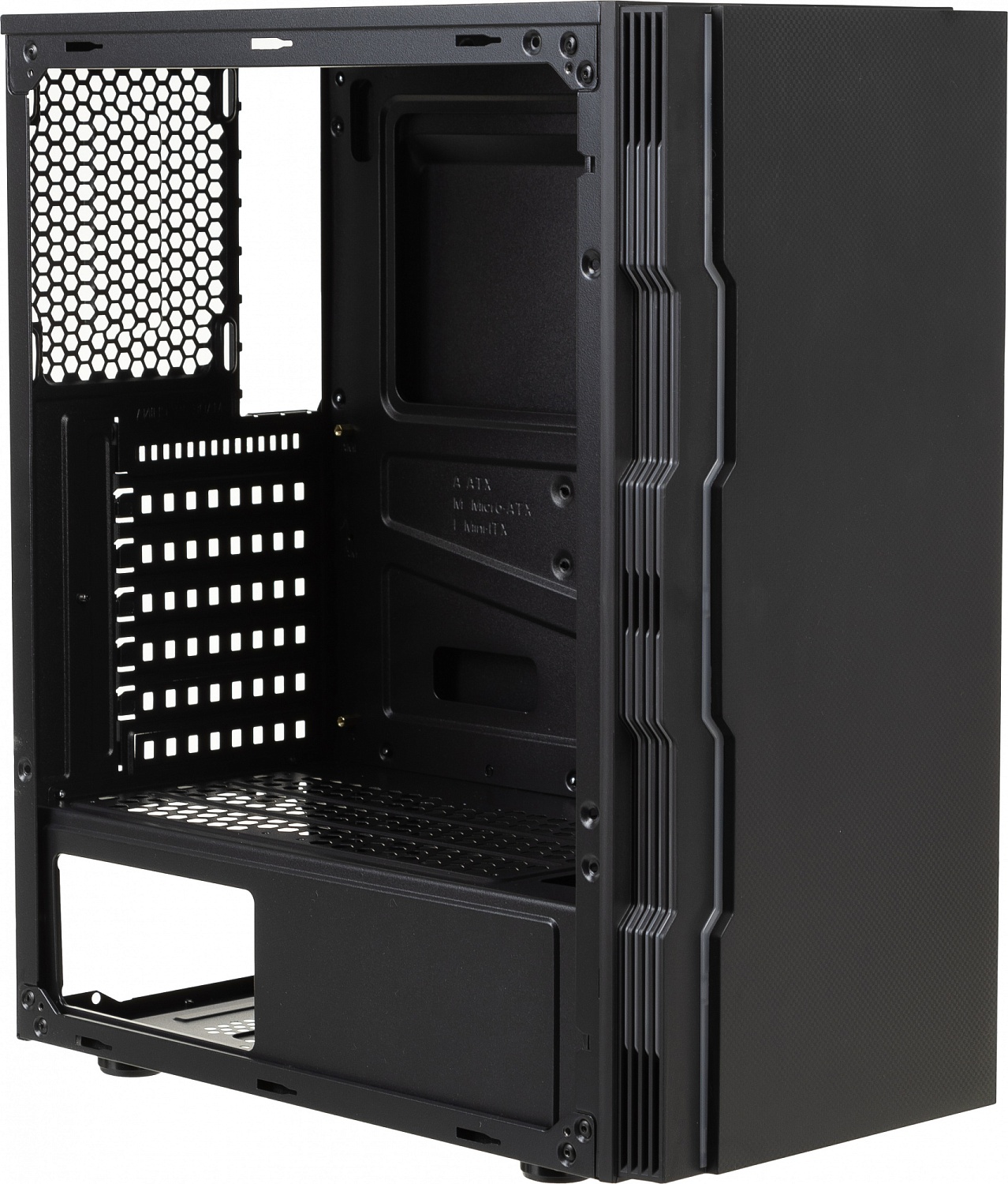 Корпус Accord K-18 черный без БП ATX 6x120mm 2xUSB2.0 1xUSB3.0 audio bott PSU