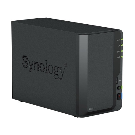 Система хранения данных Synology QC1,7GhzCPU/2GB DDR4/RAID0,1/up to 2hot plug HDDs SATA(3,5'')/2xUSB3.2,1xUSB2.0/1GigEth/iSCSI/2xIPcam(up to 20)/1xPS repl DS218 1YW