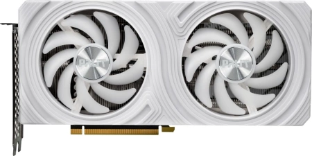 Видеокарта Palit PCI-E 4.0 RTX4070 DUAL WHITE NVIDIA GeForce RTX 4070 12Gb 192bit GDDR6X 1920/21000 HDMIx1 DPx3 HDCP Ret