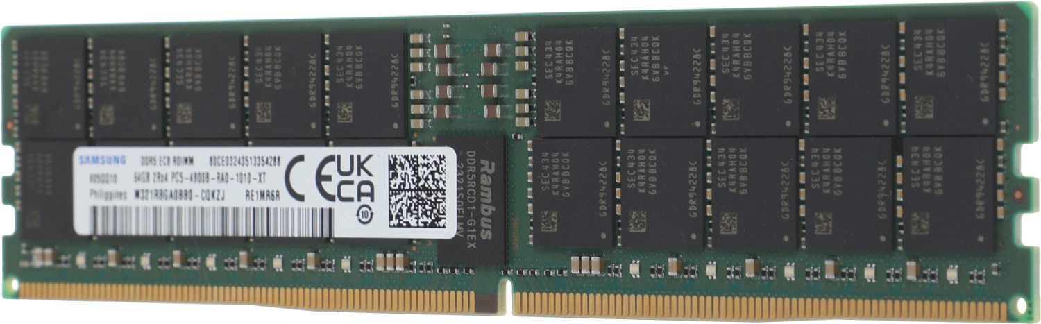Память DDR5 64GB 4800MHz Samsung M321R8GA0BB0-CQKZJ OEM PC5-38400 CL40 DIMM ECC 288-pin 1.1В dual rank OEM