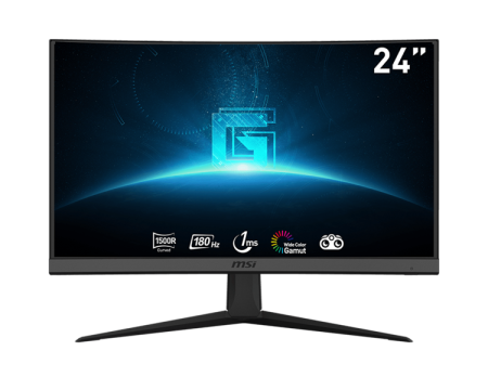 Монитор MSI G24C6 E2 23,6" 16:9 FHD(1920x1080) VA Curve 1500R,1ms(MPRT), 3000:1, 100M:1, 250nit, 178/178, 2xHDMI 2.0b, DP 1.2a, Tilt,VESA,180Hz,Black,1y w-ty