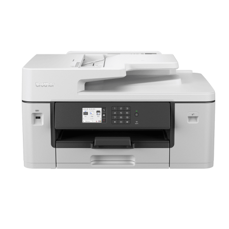 МФУ струйное Brother MFC-J3540DW (A3, цветное, принтер/копир/сканер/факс, 28 стр/мин, 256MB, ч/б 4800x1200 dpi, 1х250л. +1л. обходной, ADF50, Duplex, Ethernet, USB, WiFi, пусковые картриджи. РМ: LC472XLBK/C/Y/M)
