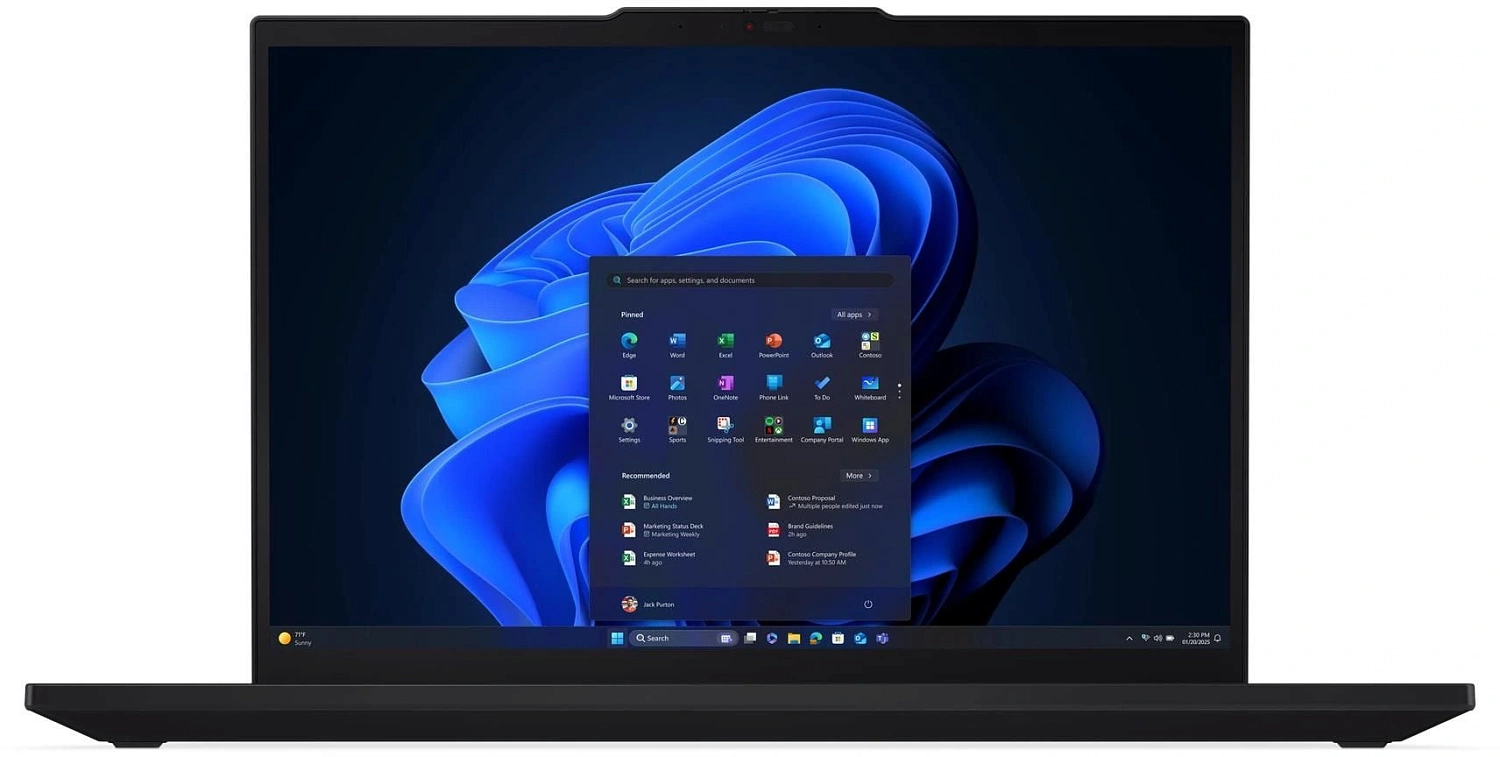 Ноутбук Lenovo ThinkPad T16 G4 Core Ultra 5 225U 16Gb SSD1Tb Intel Graphics 16" IPS WUXGA (1920x1200) Windows 11 Pro 64 black WiFi BT Cam (21QFS1C100)