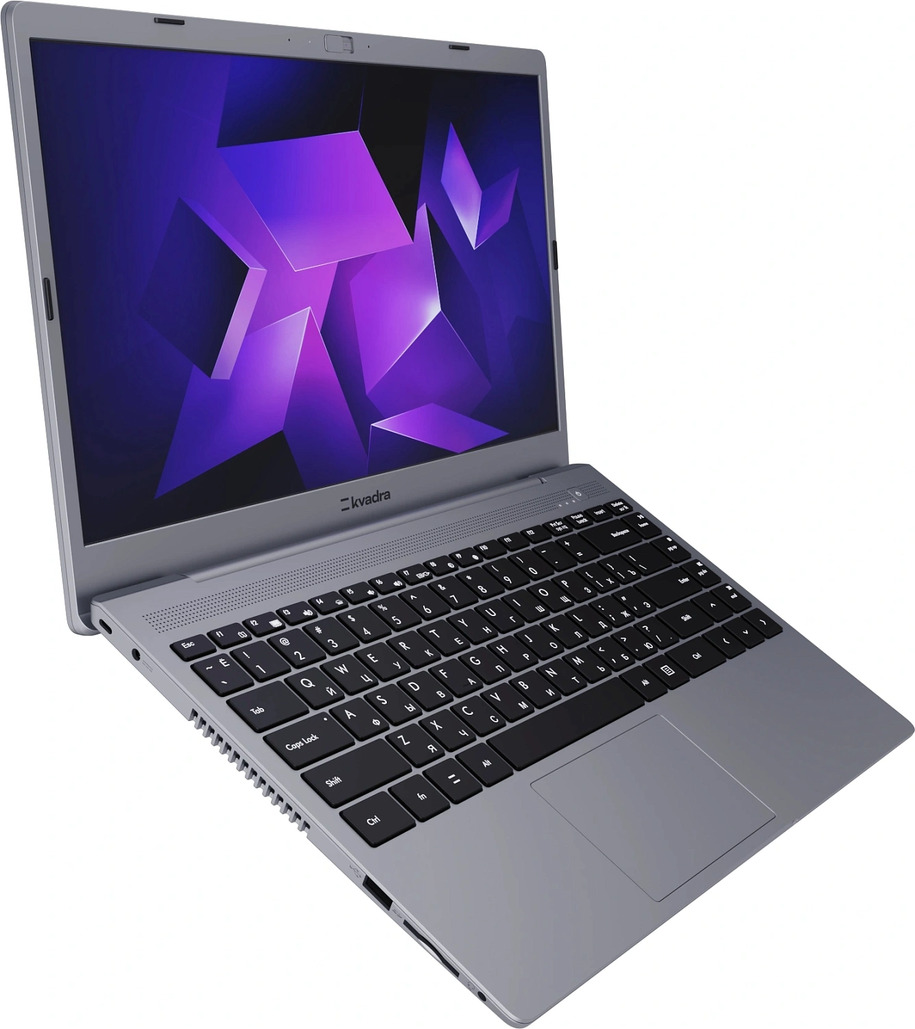 Ноутбук Kvadra Nau LE14U Core i3 1215U 8Gb SSD256Gb Intel UHD Graphics 14.1" IPS FHD (1920x1080) noOS dk.grey WiFi BT Cam (Y22L01P01101R_3C7D51)