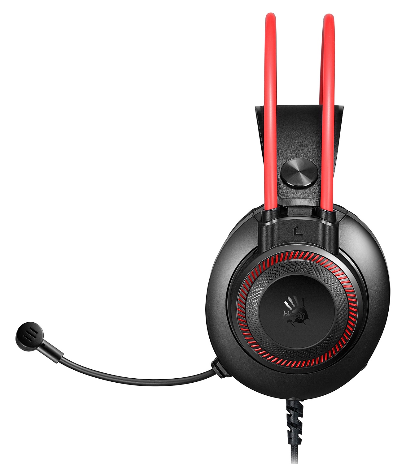 Наушники с микрофоном A4Tech Bloody G200 черный/красный 2м мониторные оголовье (G200  AUX3.5-4PIN +USB)