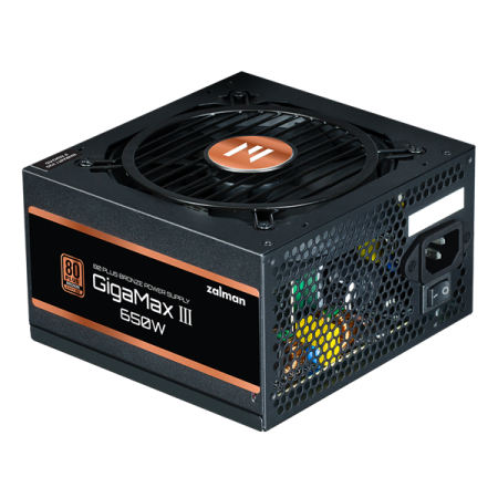 Блок питания Zalman ZM650-GV3, 650W, ATX12V v3.0, Gen 5.0, APFC, 12cm Fan, 80+ Bronze, Retail