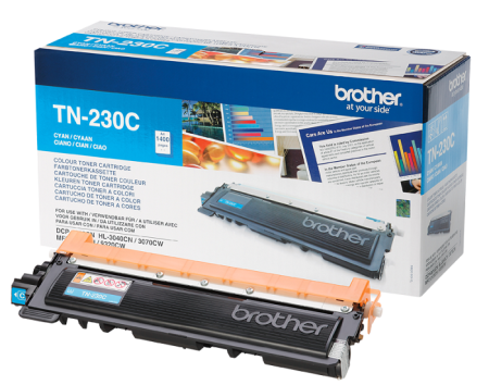 Тонер-картридж Brother TN-230C Тонер-картридж для HL-3040CN/DCP-9010CN/MFC-9120CN голубой (1400 стр.)