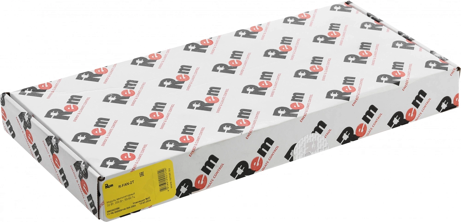 Модуль вентиляторный Rem (R-FAN-2T) 2 вент. с термостатом серый (упак.:1шт)