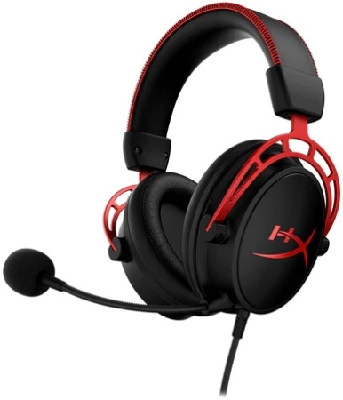 Наушники с микрофоном HyperX Cloud Alpha красный/черный 1.3м мониторные оголовье (4P5L1AB#UUF)