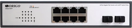 Коммутатор ORIGO Unmanaged Switch 8x1000Base-T PoE, 2x1000Base-X SFP, PoE Budget 120W, 19" w/brackets