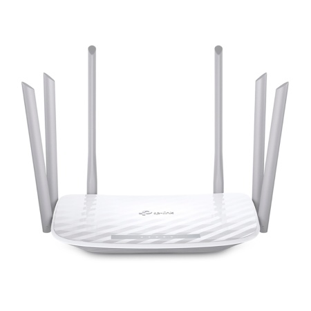 Беспроводной роутер TP-Link Archer C86, AC1900 Двухдиапазонный Wi Fi роутер, до 600 Мбит/с на 2,4 ГГц + до 1300 Мбит/с на 5 ГГц, 6 антенн, 1 гигабитный порт WAN + 4 гигабитных порта LAN