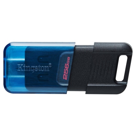 Флеш Диск Kingston 256Gb DataTraveler 80 M Type-C DT80M/256GB USB3.2 черный