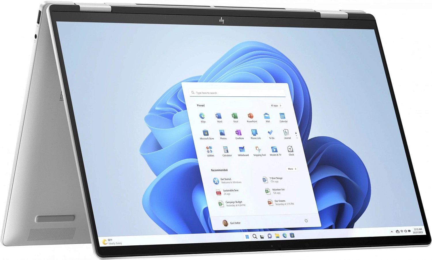 Ноутбук HP Envy x360 16-ac0009ci Core Ultra 7 155U 16Gb SSD512Gb Intel Graphics 16" IPS Touch WUXGA (1920x1200) Windows 11 Home silver WiFi BT Cam (B09JNEA)