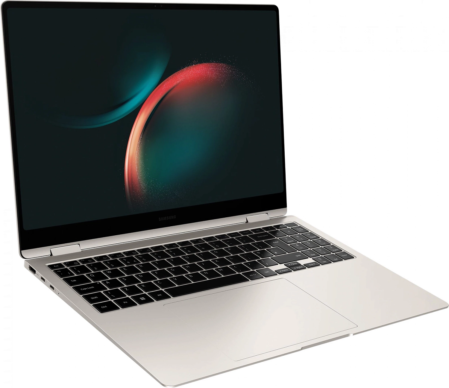 Ноутбук Samsung Galaxy Book 3 Pro 360 NP960 Core i7 1360P 16Gb SSD512Gb Intel Iris Xe graphics 16" AMOLED Touch 3K (2880x1800) Windows 11 Home English 64 beige WiFi BT Cam (NP960QFG-KB2US)