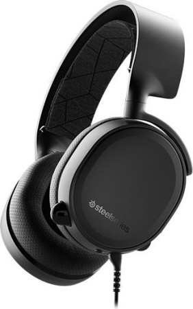 Наушники с микрофоном Steelseries Arctis 3 2019 Edition черный 3м мониторные оголовье (61503)