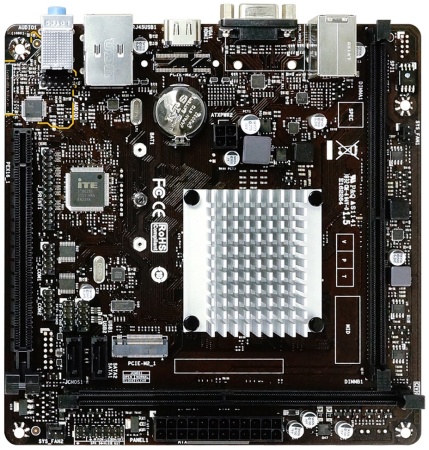 J4125NHU, Intel® Quad-Core Celeron® J4125 (2.7 GHz), 2xDDR4-2400, D-SUB+HDMI, 1xPCI-Ex1, 2xSATA3, 1xM.2, 8 Ch Audio, GLan, (2+4)xUSB2.0, (2+0)xUSB3.2, 1xPS/2, Mini-ITX, RTL {20} (685581)