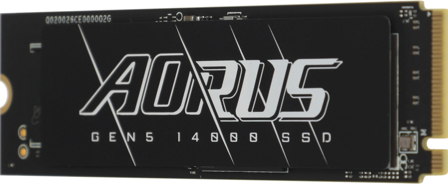 Твердотельный накопитель SSD Gigabyte 2TB M.2 2280 AORUS Gen5 14000 AG514K2TB PCI-Express 5.0x4, NVMe 2.0, 3D TLC NAND, 1400TBW
