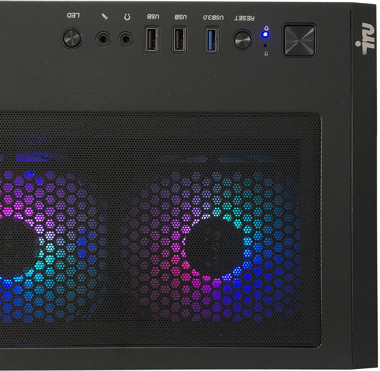 ПК IRU Game 710Z6GP MT i7 12700F (2.1) 16Gb SSD1Tb RTX4060 8Gb Windows 11 Professional GbitEth 800W черный (1974232)