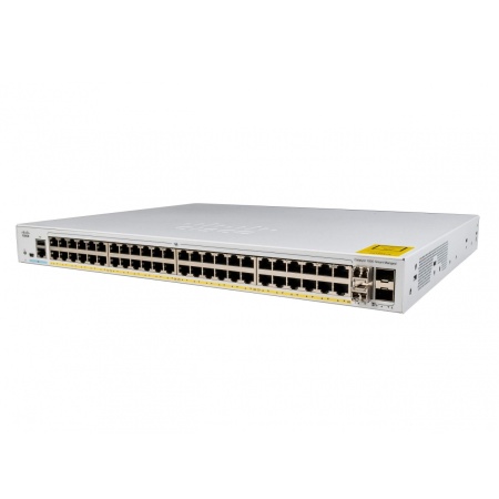 Catalyst 1000 48x 10/100/1000 RJ-45 ports PoE+, 4x 10Gb SFP+ uplinks, PoE+ 370W, C1000-48P-4X-L