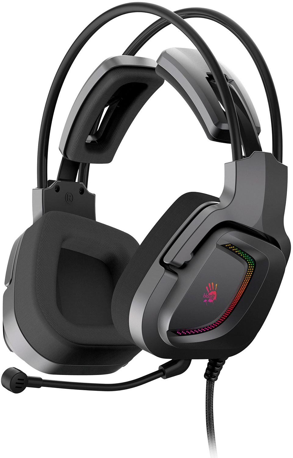 Наушники с микрофоном A4Tech Bloody G575 Pro серый 2м мониторные USB оголовье (G575 PRO)