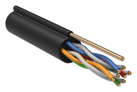 Кабель информационный ITK Generica BC3-C5E04-359-305-G кат.5E F/UTP 4X2X24AWG LDPE внешний 305м черный