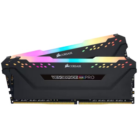 Corsair VENGEANCE RGB PRO Heatspreader,DDR4 DIMM, CMW16GX4M2D3600C18 3600MHz 16GB 2x8GB Unbuffered, CMW16GX4M2D3600C18 18-22-22-42, XMP 2.0, RGB LED, 1.35V (Kit of 2x8GB)