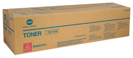 Konica minolta тонер-картридж tn-711m пурпурный для bizhub c654/754 31 500 стр. Konica Minolta toner cartridge TN-711M magenta for bizhub C654/754 31 500 pages