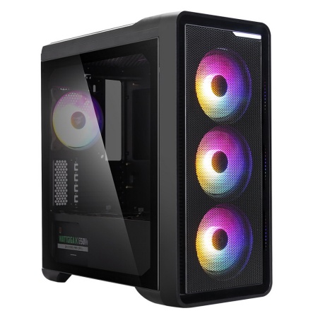 Корпус ZALMAN M3 PLUS RGB, MATX, BLACK, WINDOW, 2x3.5", 3x2.5", 1xUSB2.0, 1xUSB3.0, FRONT 3x120mm RGB, REAR 1x120mm